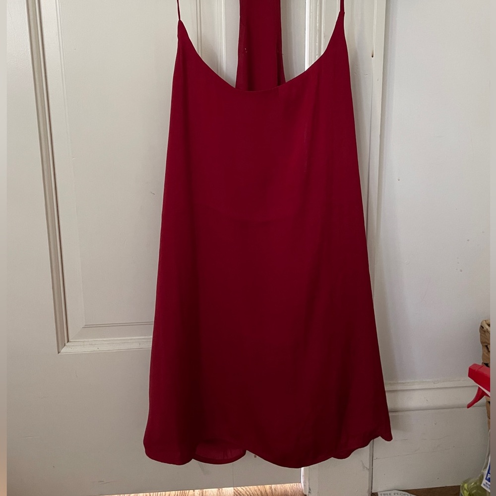 Fabric red racer back tank